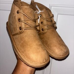 Boys Laced Up Teddy Boots